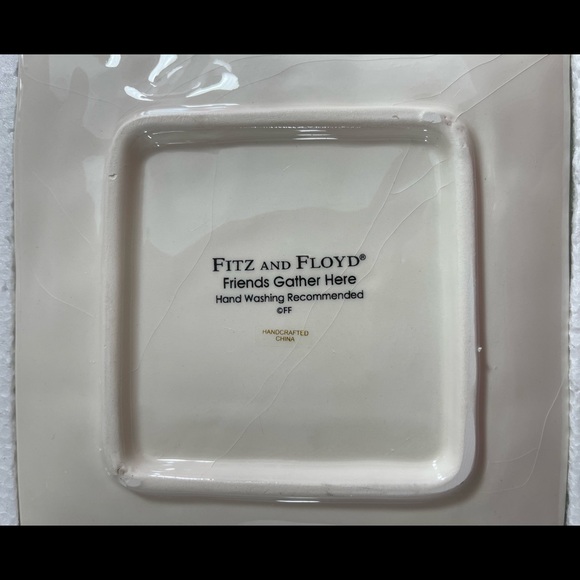 Fitz And Floyd Cheese Caviar Pate Plate And Knife - Picture 4 of 4